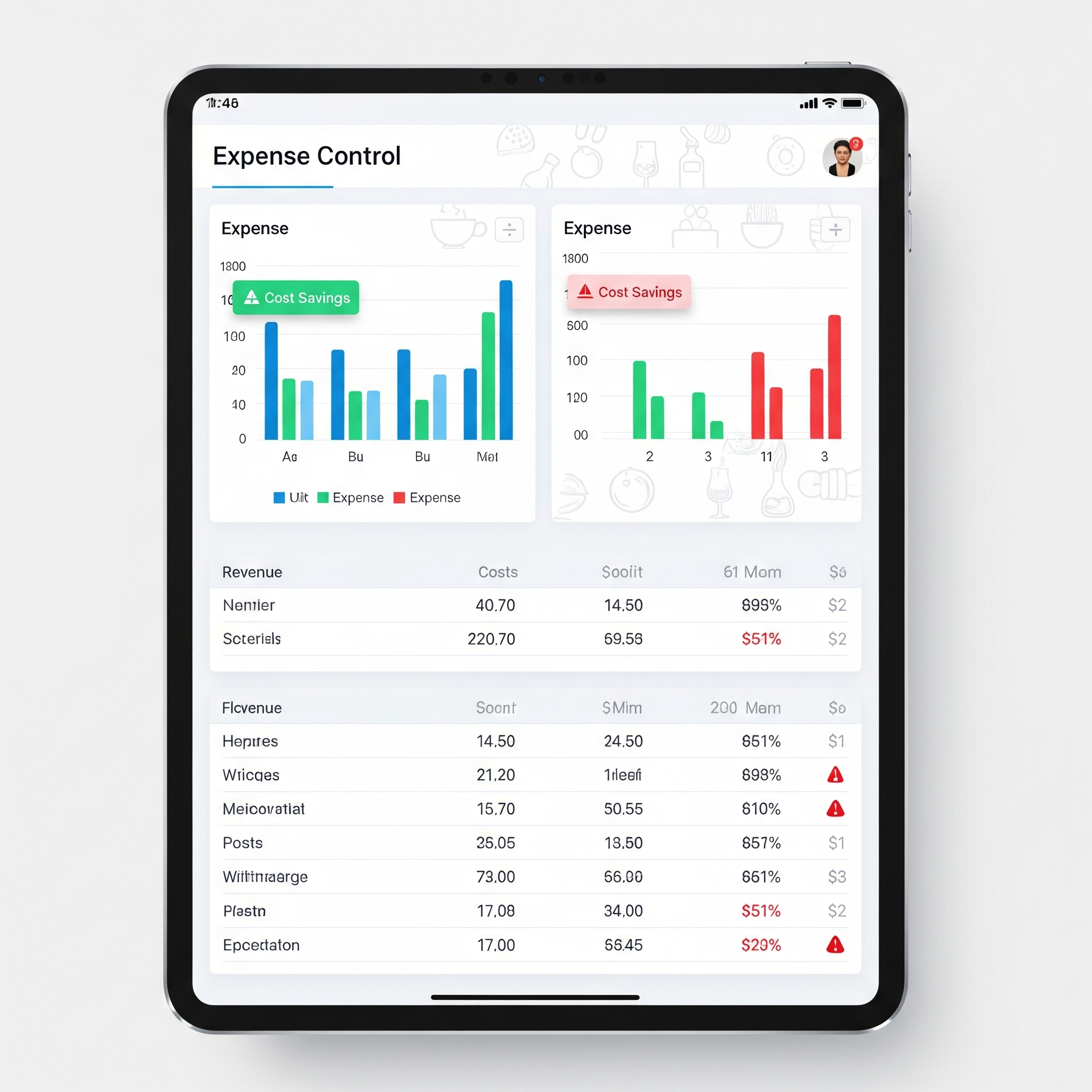 Dashboard del Sistema de Control de Gastos Automatizado